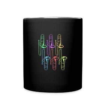 Trombone - Full Colour Mug - black - Front