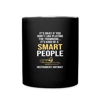 Trombone - Full Colour Mug - black - Front