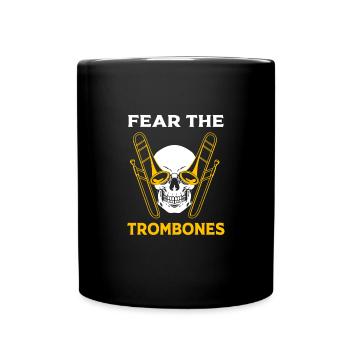 Posaune - Tasse einfarbig - Schwarz - Vorne