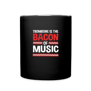 Posaune - Tasse einfarbig - Schwarz - Vorne