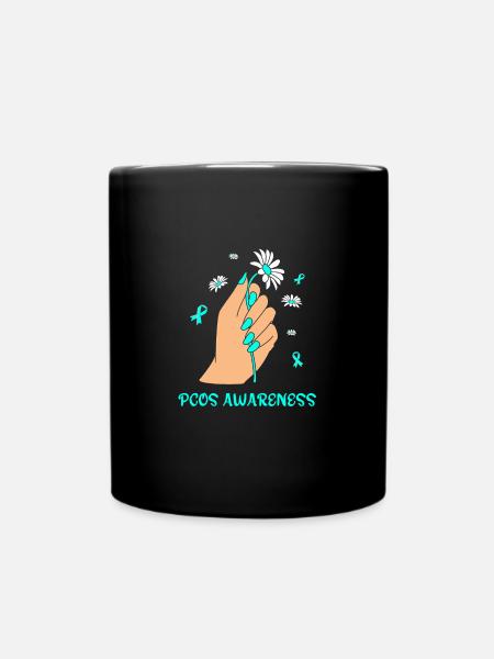 Pcos-Bewusstsein - Tasse einfarbig - Schwarz