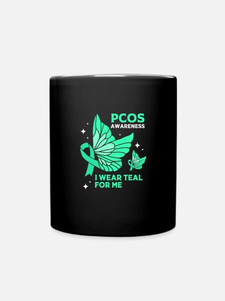 Pcos-Bewusstsein - Tasse einfarbig - Schwarz