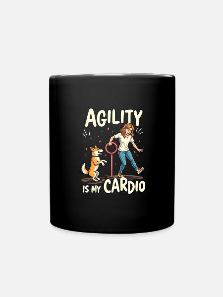 Agility - Tasse einfarbig - Schwarz