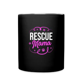 Dog Rescue Animal Rights Animal Rescue Animal Shelter - Full Colour Mug - black - Front