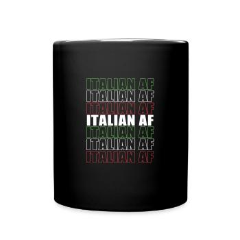 Italienisch Italia Italien - Tasse einfarbig - Schwarz - Vorne