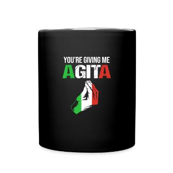 Italienisch Italia Italien - Tasse einfarbig - Schwarz - Vorne
