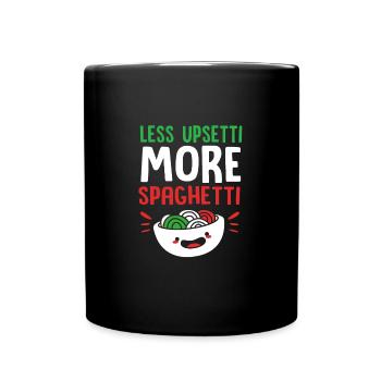 Italienisch Italia Italien - Tasse einfarbig - Schwarz - Vorne