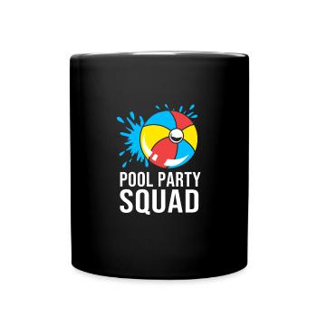 Pool Party - Full Colour Mug - black - Front