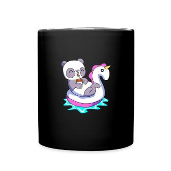 Pool Party - Tasse einfarbig - Schwarz - Vorne
