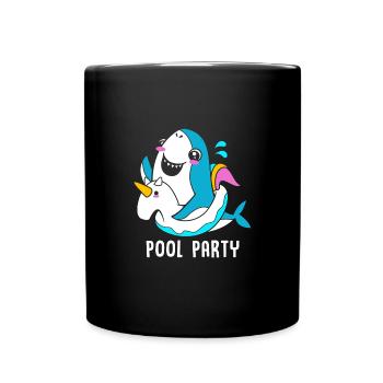 Pool Party - Full Colour Mug - black - Front