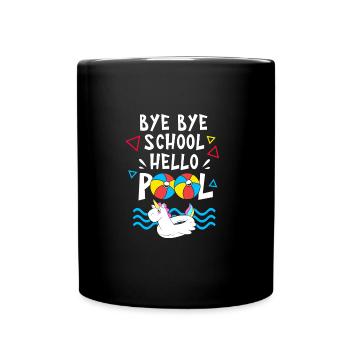 Pool Party - Tasse einfarbig - Schwarz - Vorne