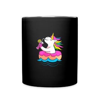 Pool Party - Tasse einfarbig - Schwarz - Vorne