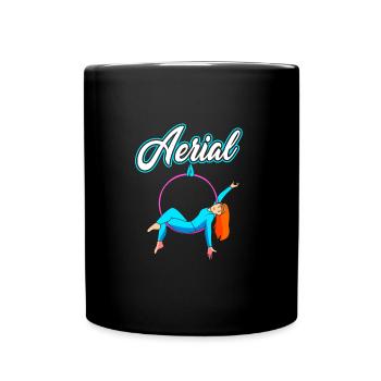 Aerial Yoga Air Yoga - Full Colour Mug - black - Front
