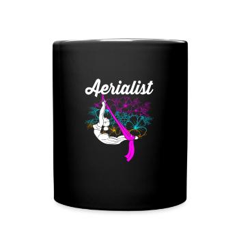 Aerial Yoga Air Yoga - Full Colour Mug - black - Front