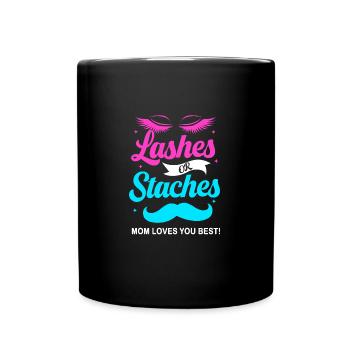 Weihnachten Gender Reveal Neugeborenes Babysprüche - Tasse einfarbig - Schwarz - Vorne