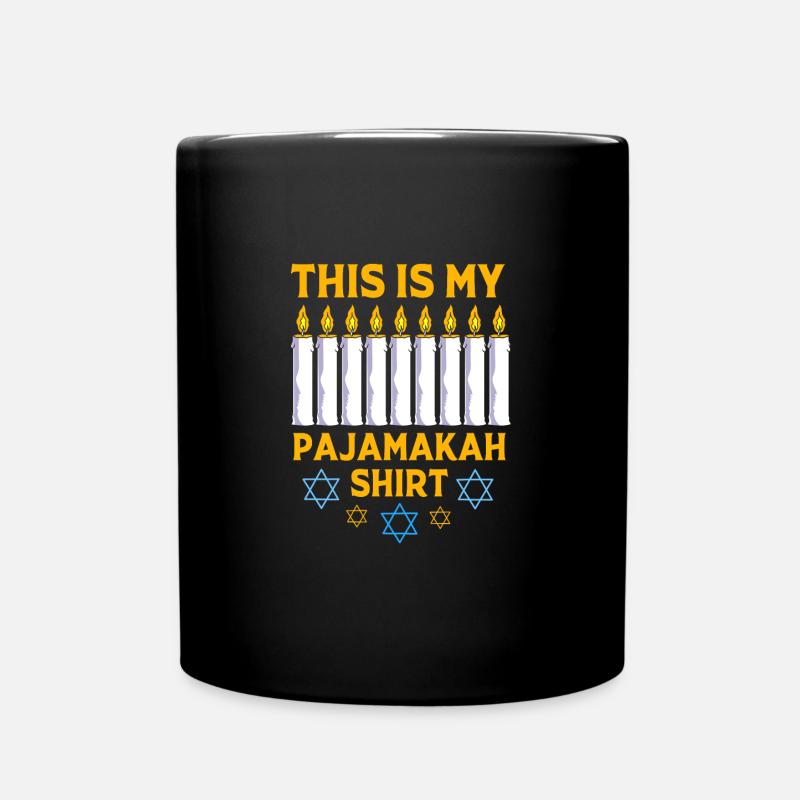 Hanukkah - Full Colour Mug - black