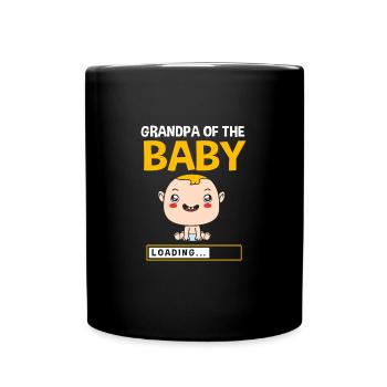Christmas Gender Reveal Newborn Baby Sayings - Full Colour Mug - black - Front
