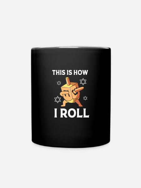 Chanukkah - Tasse einfarbig - Schwarz