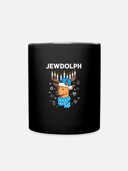 Chanukkah - Tasse einfarbig - Schwarz