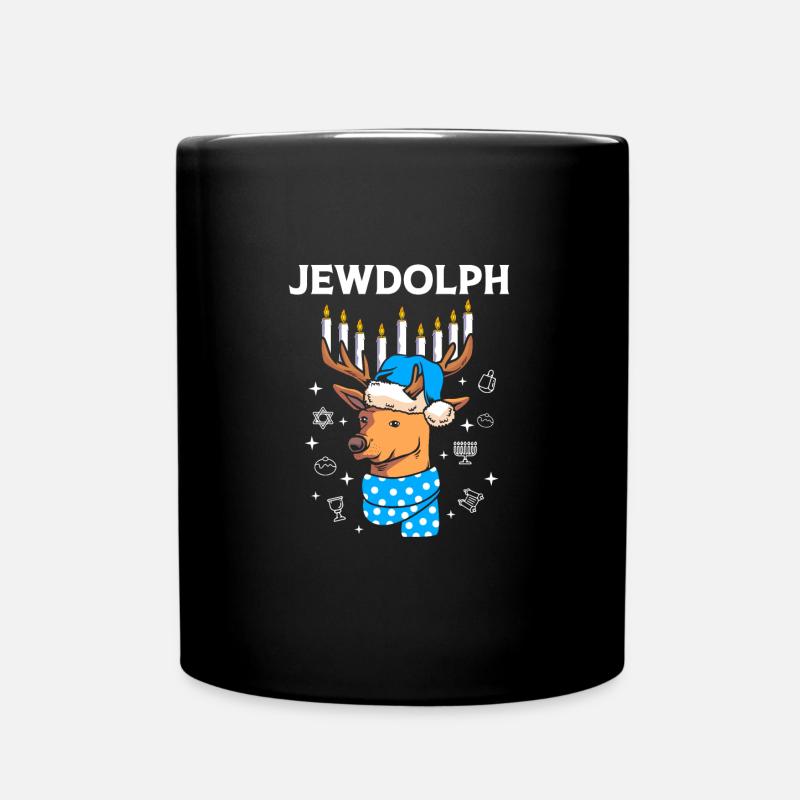 Chanukkah - Tasse einfarbig - Schwarz