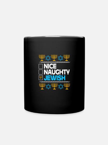 Chanukkah - Tasse einfarbig - Schwarz