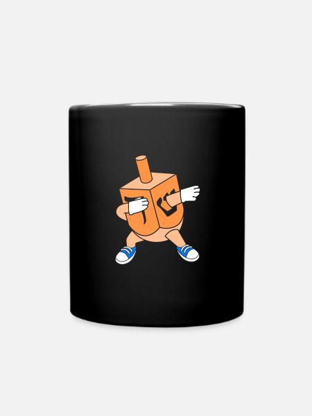 Chanukkah - Tasse einfarbig - Schwarz