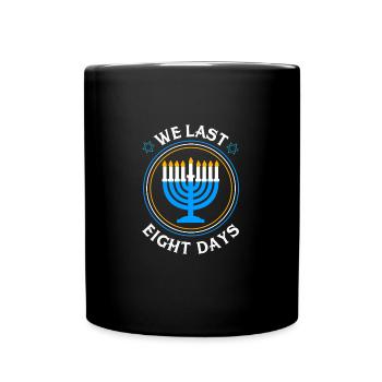Hanukkah - Full Colour Mug - black - Front