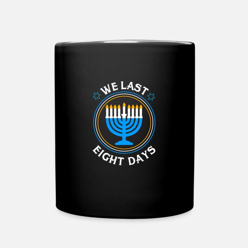 Chanukkah - Tasse einfarbig - Schwarz