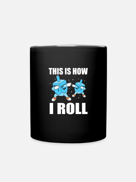 Chanukkah - Tasse einfarbig - Schwarz