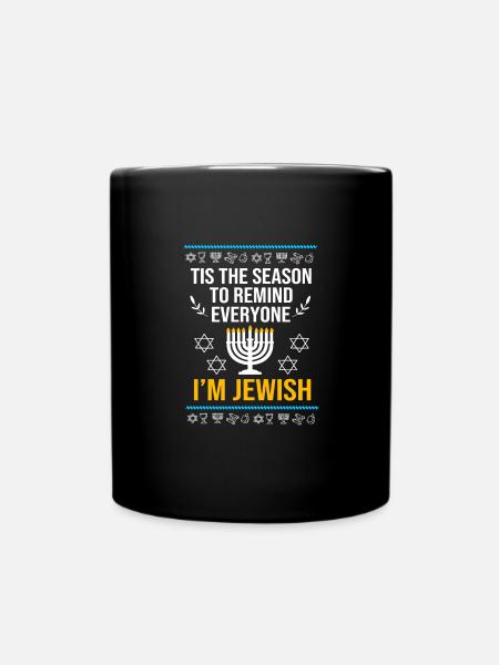 Chanukkah - Tasse einfarbig - Schwarz