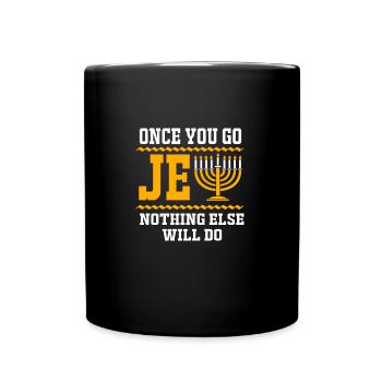 Chanukkah - Tasse einfarbig - Schwarz - Vorne