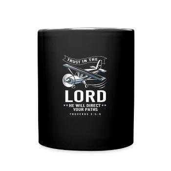 Pilot Airplane - Full Colour Mug - black - Front