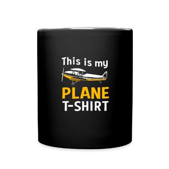 Pilot Airplane - Full Colour Mug - black - Front