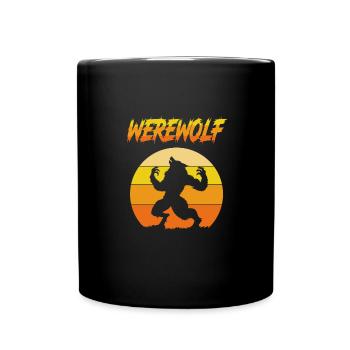 Loup-garou - Mug uni - noir - Devant