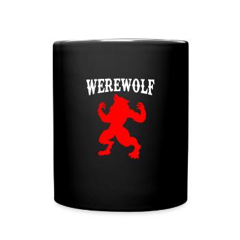 Loup-garou - Mug uni - noir - Devant