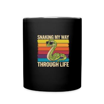 Snake - Full Colour Mug - black - Front