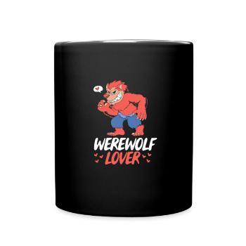 Loup-garou - Mug uni - noir - Devant
