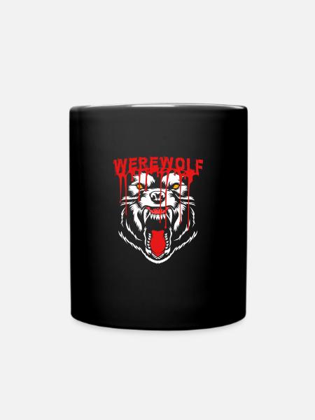 Werwolf - Tasse einfarbig - Schwarz