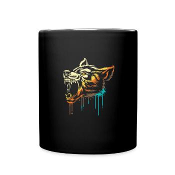 Loup-garou - Mug uni - noir - Devant