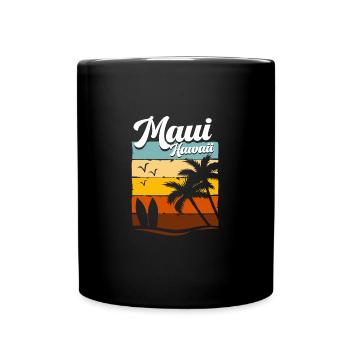 Maui Hawaii Hawaiian - Tasse einfarbig - Schwarz - Vorne
