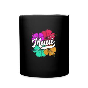 Maui Hawaii Hawaiian - Tasse einfarbig - Schwarz - Vorne