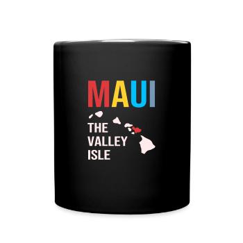 Maui Hawaii Hawaiian - Tasse einfarbig - Schwarz - Vorne