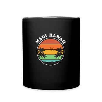 Maui Hawaii Hawaiian - Tasse einfarbig - Schwarz - Vorne