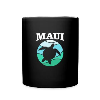 Maui Hawaii Hawaiian - Tasse einfarbig - Schwarz - Vorne