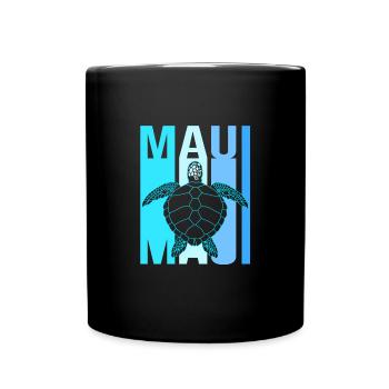 Maui Hawaii Hawaiian - Tasse einfarbig - Schwarz - Vorne