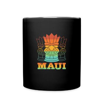 Maui Hawaii Hawaiian - Tasse einfarbig - Schwarz - Vorne