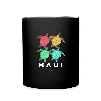 Maui Hawaii Hawaiian - Tasse einfarbig - Schwarz - Vorne