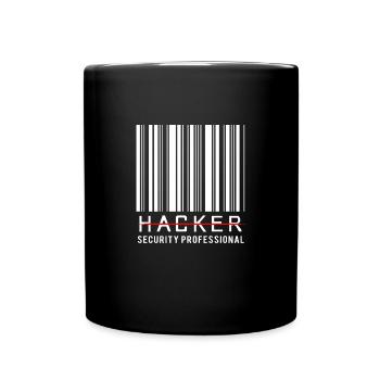 Cybersecurity Cyber Programmierer Hacker - Tasse einfarbig - Schwarz - Vorne