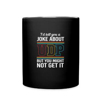 Cybersecurity Cyber Programmer Hacker - Full Colour Mug - black - Front
