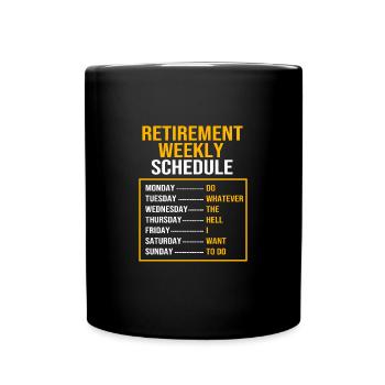 Retraité Retraité Retraité - Mug uni - noir - Devant